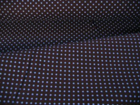 Mini stip katoen Bruin/lichtblauw 8239