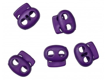 Koordstopper 2 gaats klein  Paars  18 x 16 mm