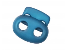 Koordstopper 2 gaats klein  Petrol   18 x 16 mm