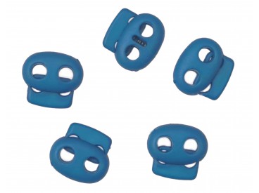 Koordstopper 2 gaats klein  Petrol   18 x 16 mm