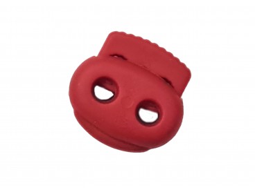 Koordstopper 2 gaats groot  Rood  25 x 22 mm