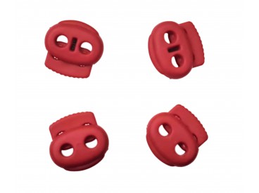 Koordstopper 2 gaats groot  Rood  25 x 22 mm