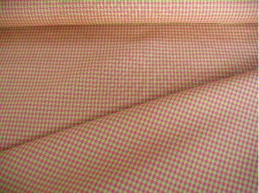 Boerenbont ruit Lime/pink 3 x 3 mm 8252