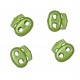 Koordstopper 2 gaats klein Lime  18x16mm