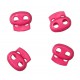 Koordstopper 2 gaats klein  Pink   18 x 16 mm