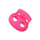 Koordstopper 2 gaats klein  Pink   18 x 16 mm