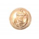 Ankerknoop op steeltje anker Goud  22mm  ak107