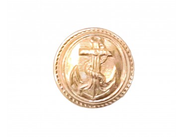 Ankerknoop op steeltje anker Goud  13mm  ak108