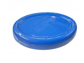 Magnetisch speldenkussen. Kleur blauw. Materiaal: plastic naaldkussen met een magneet erin. Afmetingen:  11 x 7.5 cm