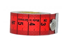 Centimeter met drukknoop 150cm Gekleurd meetlint