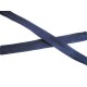 Donkerblauw biaisband van 12 mm breed.