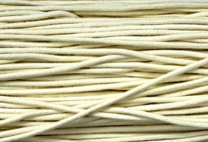 Koord Ecru 3,5 mm doorsnee katoen/poly  01