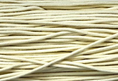 Koord Ecru 3,5 mm doorsnee katoen/poly  01