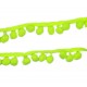 Pompom sierband Oekotex  Neon Geel