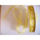 Organza band Geel  16mm