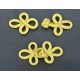 Chinese sluiting  Gemaakt van een goudkleurig koord  Brandenburger sluiting 8.5 x 4 cm