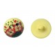 Kinderknoopjes. Gele kunststof knoop. 15 mm. doorsnee
