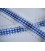 Sierband Boerenbont Blauw met kant 376