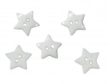 Sterknoopje Wit 16mm  sk800