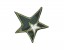 Leger applicatie Legergroene ster met wit sterretje en met groene rand  leger 21