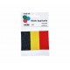 Applicatie Belgische vlag  9x6cm opstrijkbaar