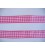 Boerenbont lint Pink/wit geruit 15mm breed