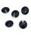 Zwarte knoop 1 gaats Diamant  21mm