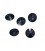 Zwarte knoop 1 gaats Diamant  18mm