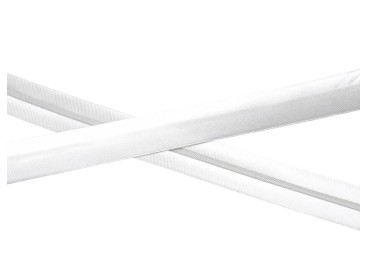 Satijn biaisband wit. 20mm breed. 100% pes