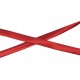 Satijn biaisband rood. 20mm breed. 100% pes
