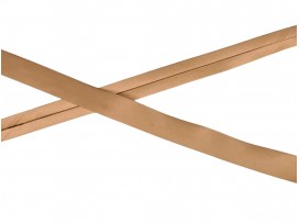 Satijn biaisband goudkleur. 20mm breed. 100% pes