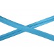 Satijn biaisband blue. 20mm breed. 100% pes