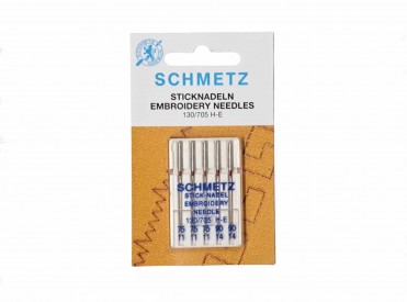 Schmetz stick needles Embroidery 130/705 H-E 3 x 75 en 2 x 90