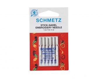 Schmetz stick needles Embroidery 130/705 H-E 3 x 75 en 2 x 90