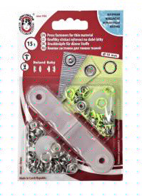 Inslag drukknoop Baby Lime 9.7/10 mm