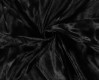 Velboa stof effen zwart.  Naar 2 kanten geschoren in een golf. 100% PL  Breed: 147 cm  235 gram/m2