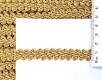 Chanelband Lurex  Goudkleurig galonband  Breedte: 12 mm