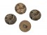 Metaalknoop Brons gedraaid op steeltje 18mm. mk213