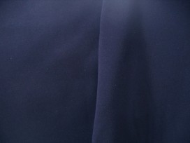 Mooie kwaliteit donkerblauwe joggingstof. 65%co./35%pl. 1.40/1.45 mtr.br. 285 gr/m2