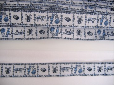Sierband Delftsblauw 1 kusjes  15mm breed