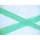 Biaisband Groen met witte stip