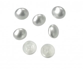 Exclusieve parelknoop  Plat  8 mm  774Br