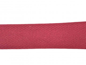 Keperband donkerrood  100% katoen  3cm breed