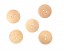Houten knoop Glad Lichbruin 22,5 mm
