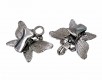 Vestsluiting oudzilver met stevige knijpers  Vlinder met mini stipjes  Metaal  Afmetingen:  ongeveer 55 x 36