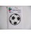 Voetbal applicatie Zwart/Wit 4.6 cm.
