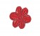 Bloemapplicatie Rood  5cm