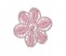Bloemapplicatie Zachtroze  5cm