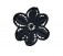 Bloemapplicatie Zwart  5cm