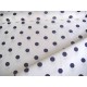 Grote stip katoen Wit/paars 8268